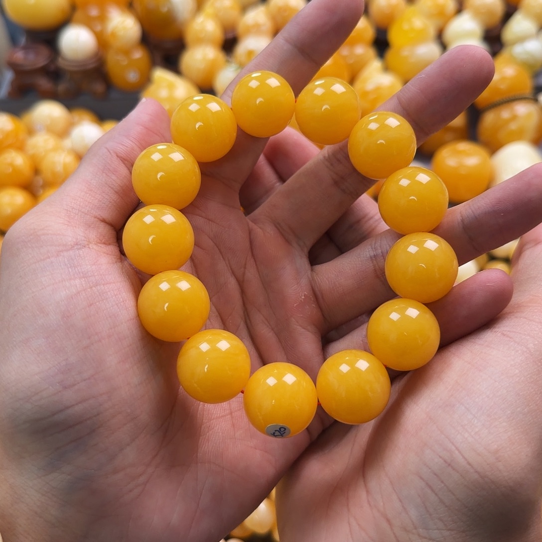 琥珀未镶嵌珠宝奇石18mm同料