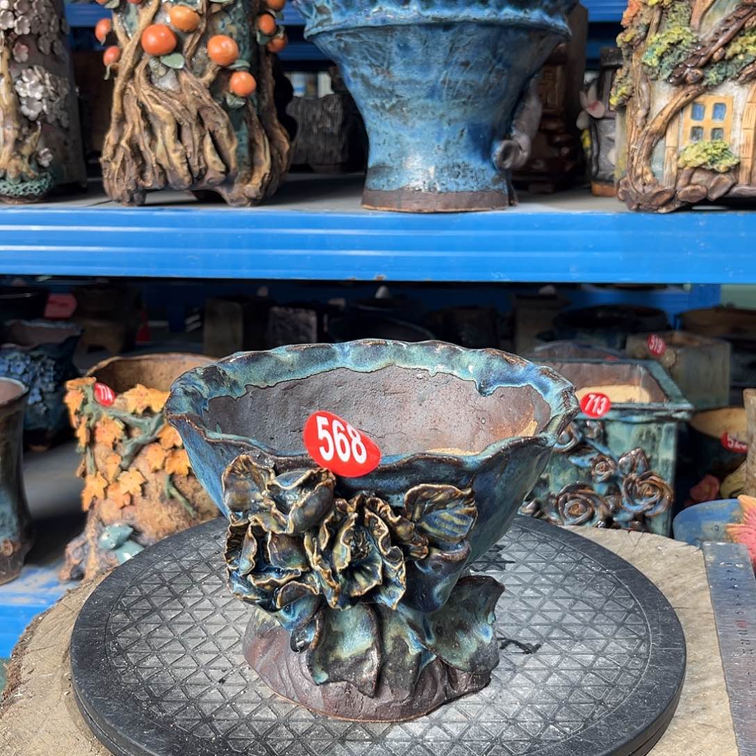 微瑕568 号陶然花器手工花盆