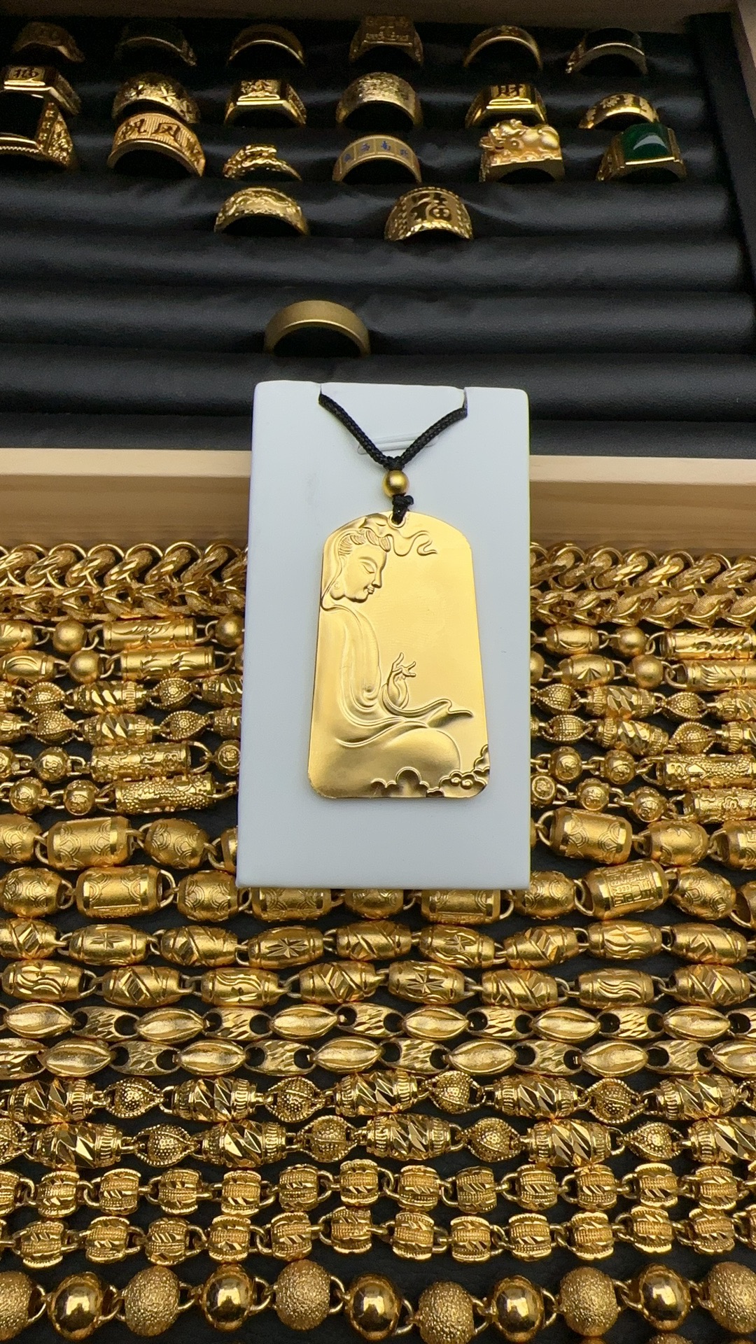 铜合金吊坠 观音款 轻奢 饰品 实心保色不掉色 男女通戴吊坠