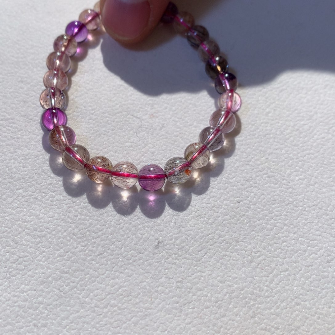 水晶手串未镶嵌超七水晶手链