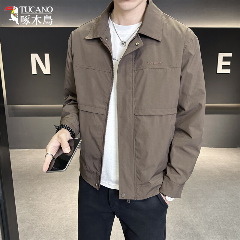 TUCANO/啄木鳥时尚帅气翻领工装夹克男新款百搭潮流休闲外套1116