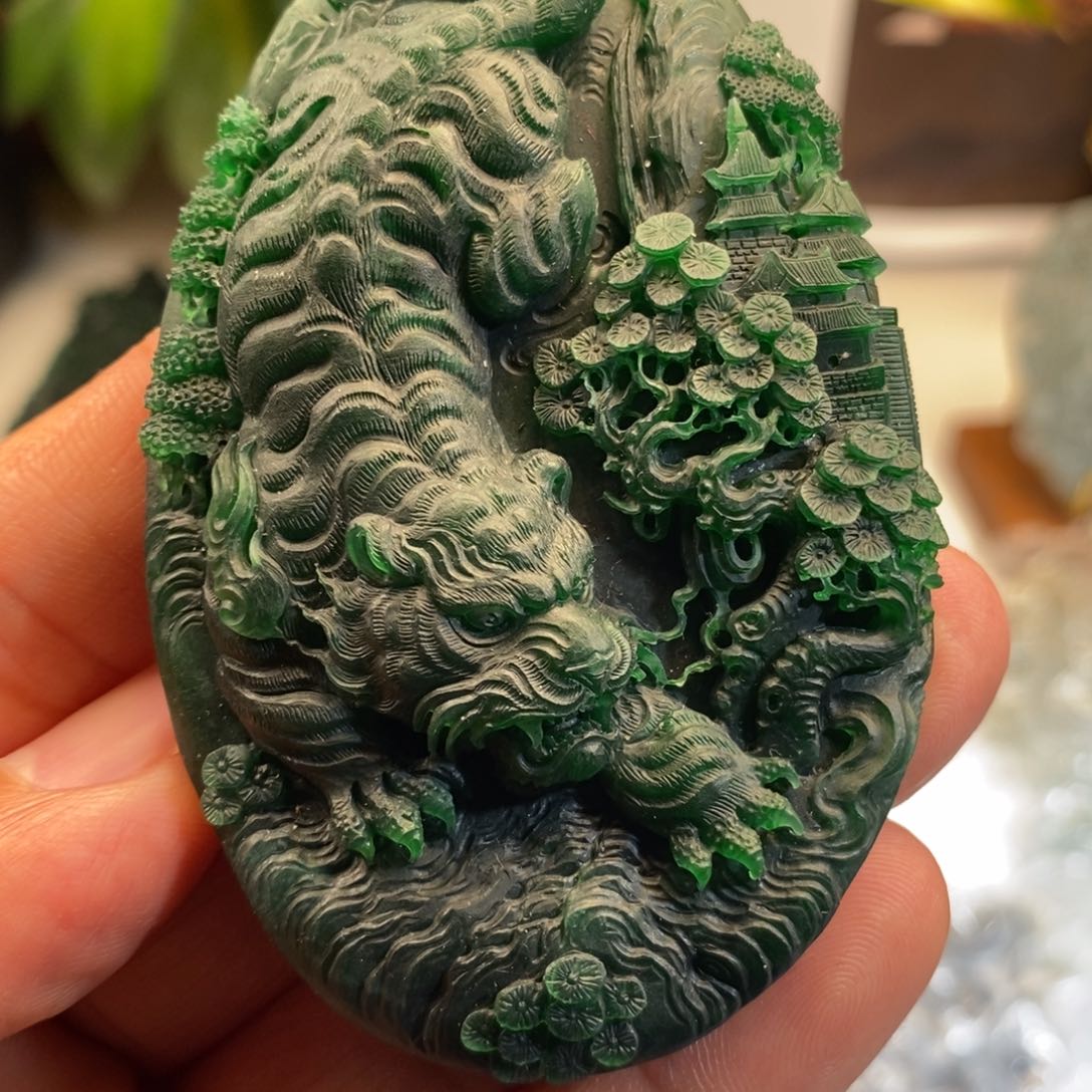 定制翡翠未镶嵌清*翡翠