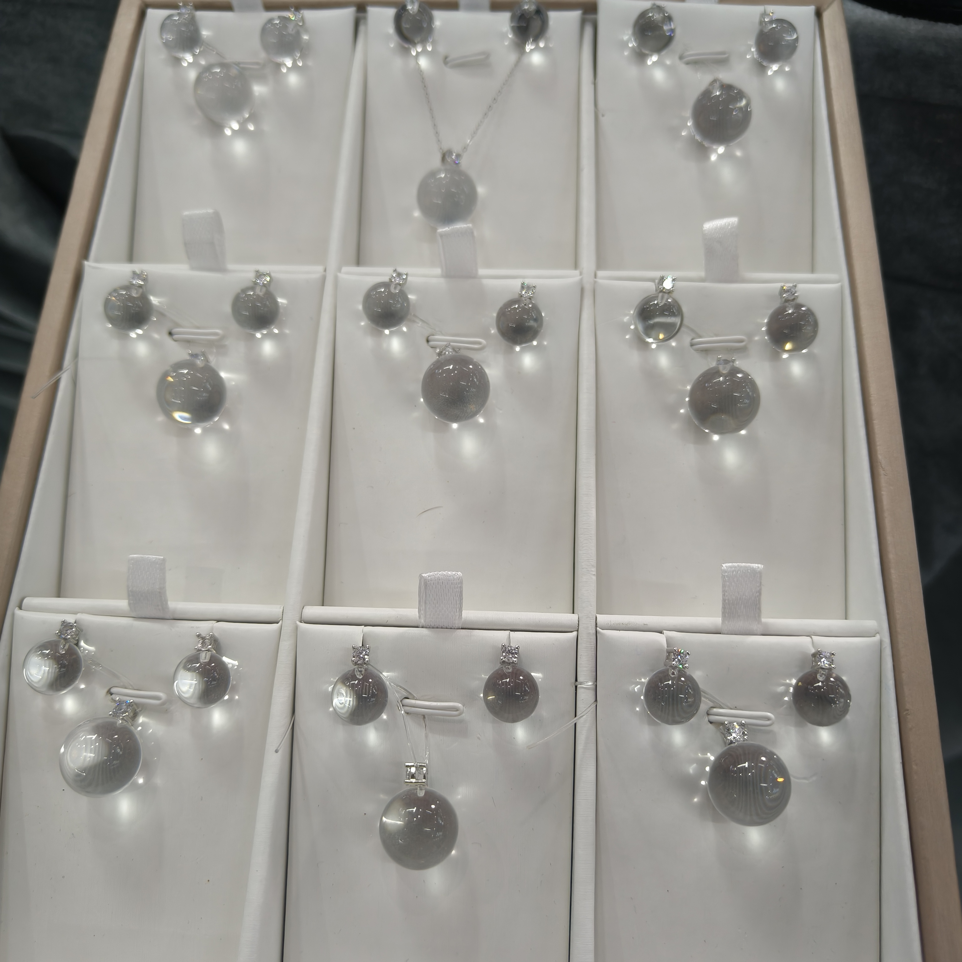 【村有晶品】天然白水晶套装 多样性发一件 1213-1214ZBOS