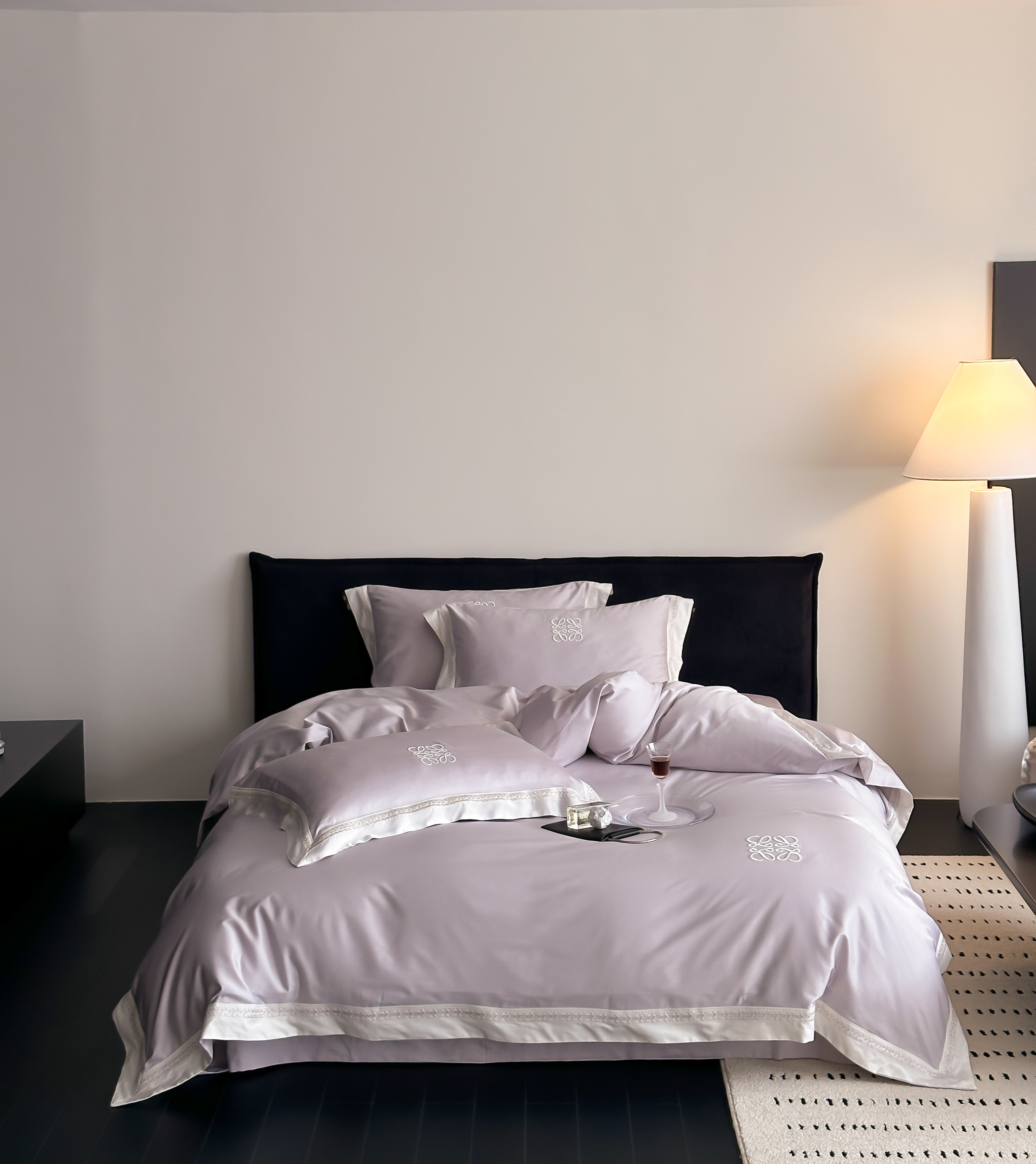 缙铂【维纳斯】欧式轻奢全棉超细旦磨毛简约款纯色四件套床上用品