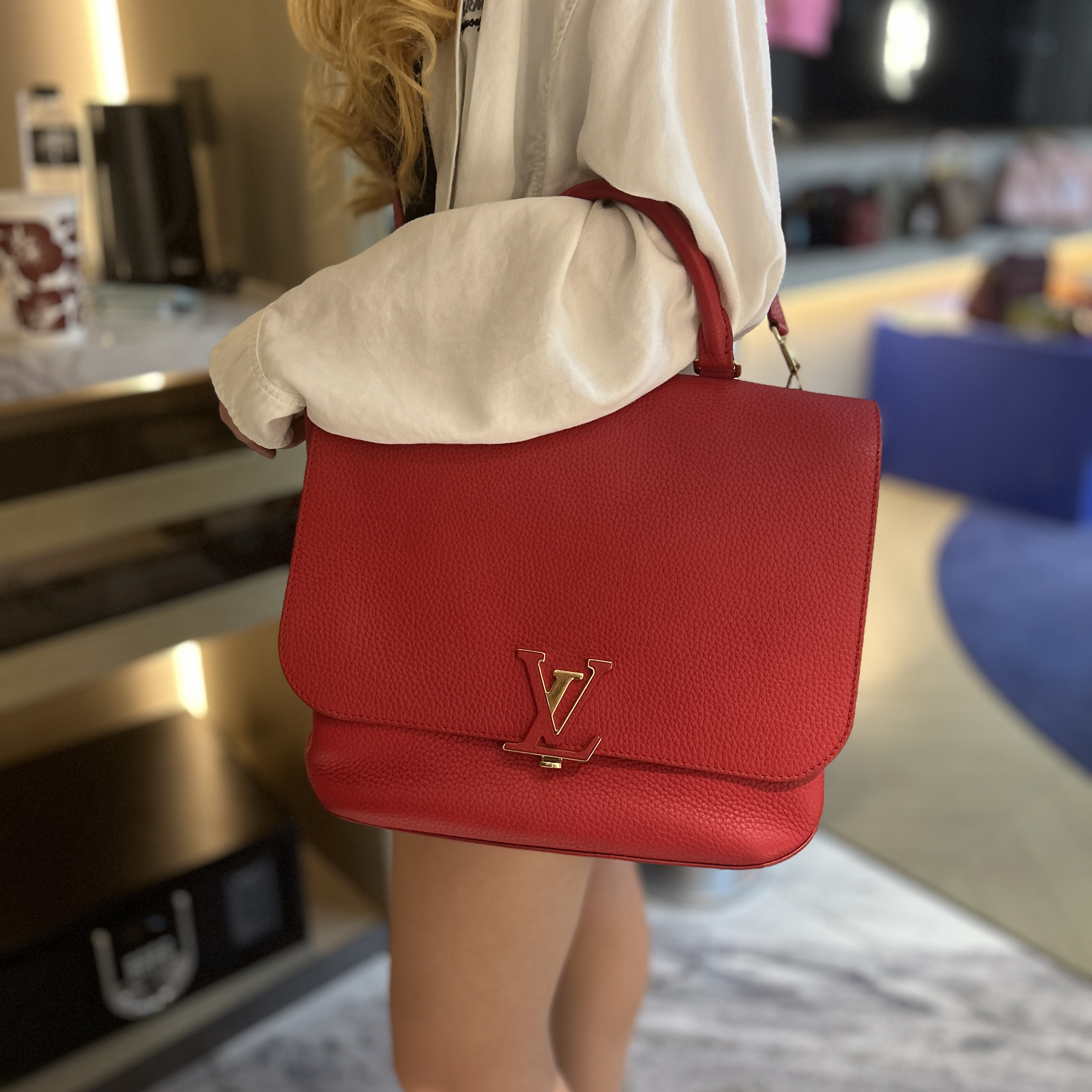 95新 LouisVuitton/路易威登 lv 手提包