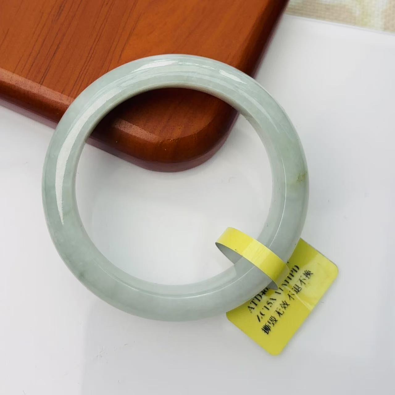  【秋姐翡翠】天然A货翡翠手镯53圈&D1-22