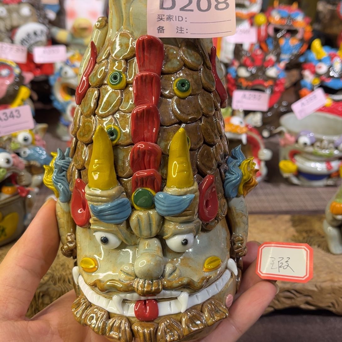 泥塑纯手工茶宠摆件