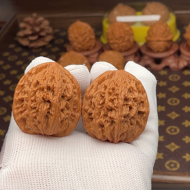 核桃文玩核桃麦穗虎头