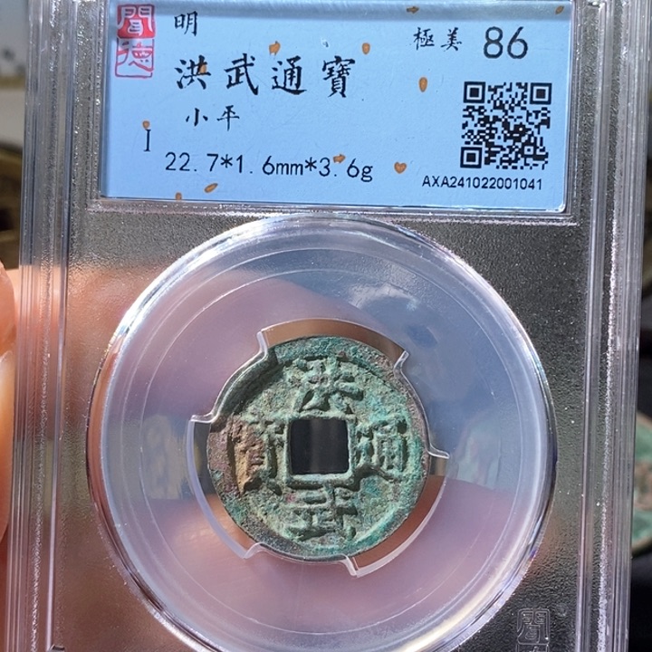 铜5洪武通宝闻德86 1041