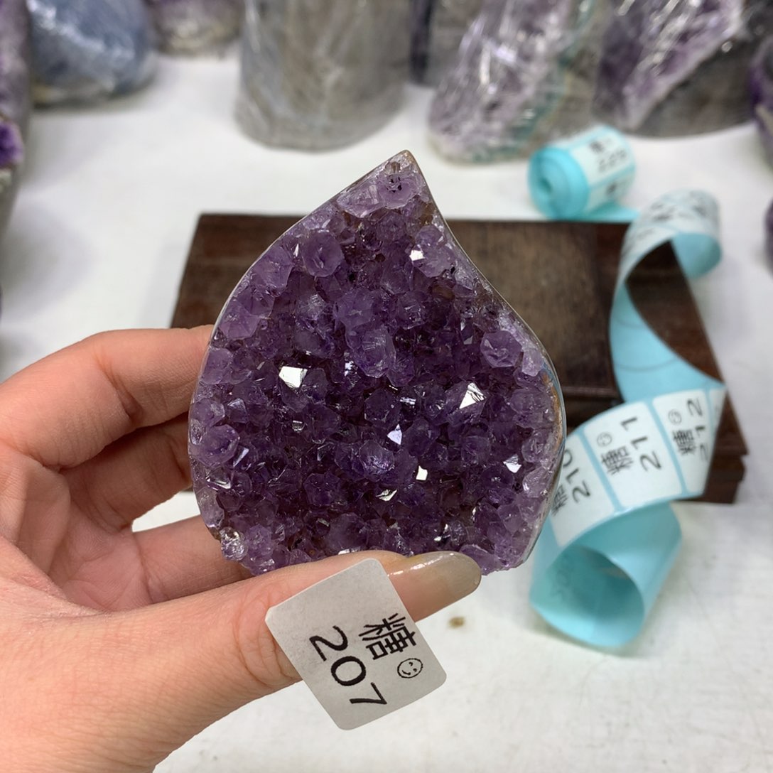 紫晶摆件未镶嵌水晶