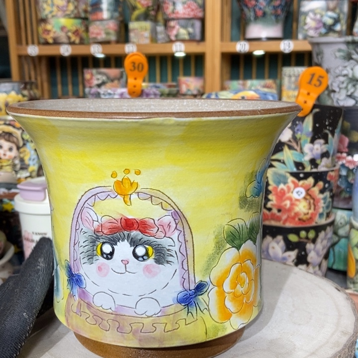 红陶景德镇艺术手绘作品