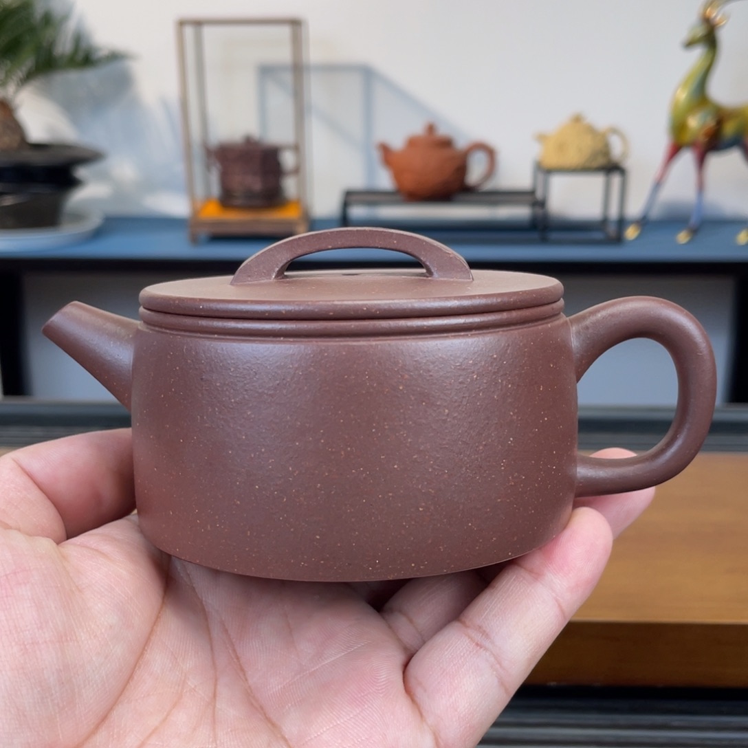 茶壶紫砂底槽青汉瓦210cc