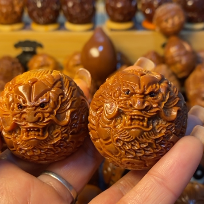 【闪购商品】橄榄核手串/手链爱**音精品核雕