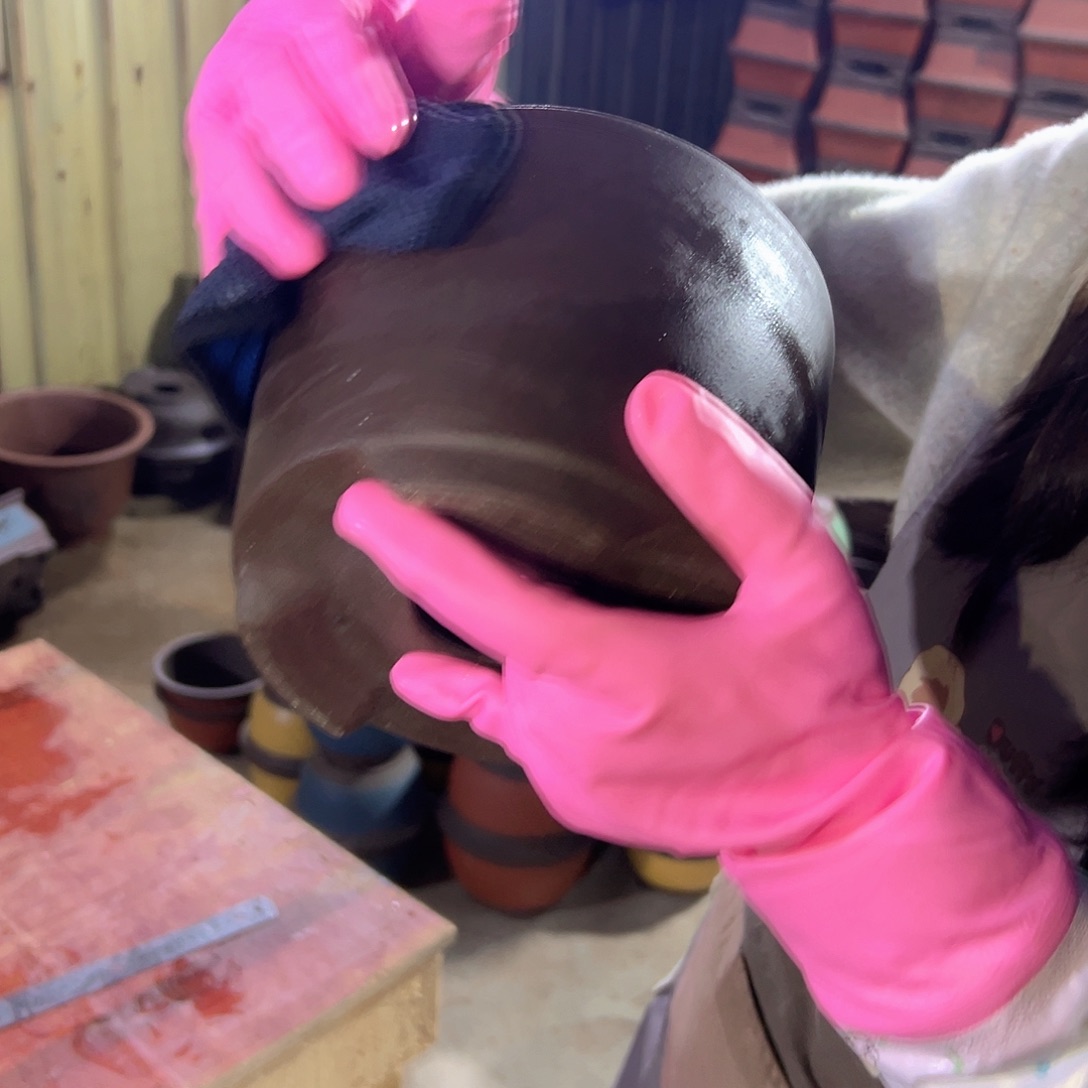 18光板紫泥笔筒花盆花盆