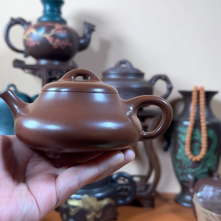 紫砂茶壶瓢底槽清
