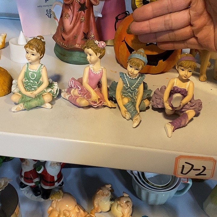 树脂制品芭蕾舞女孩4个