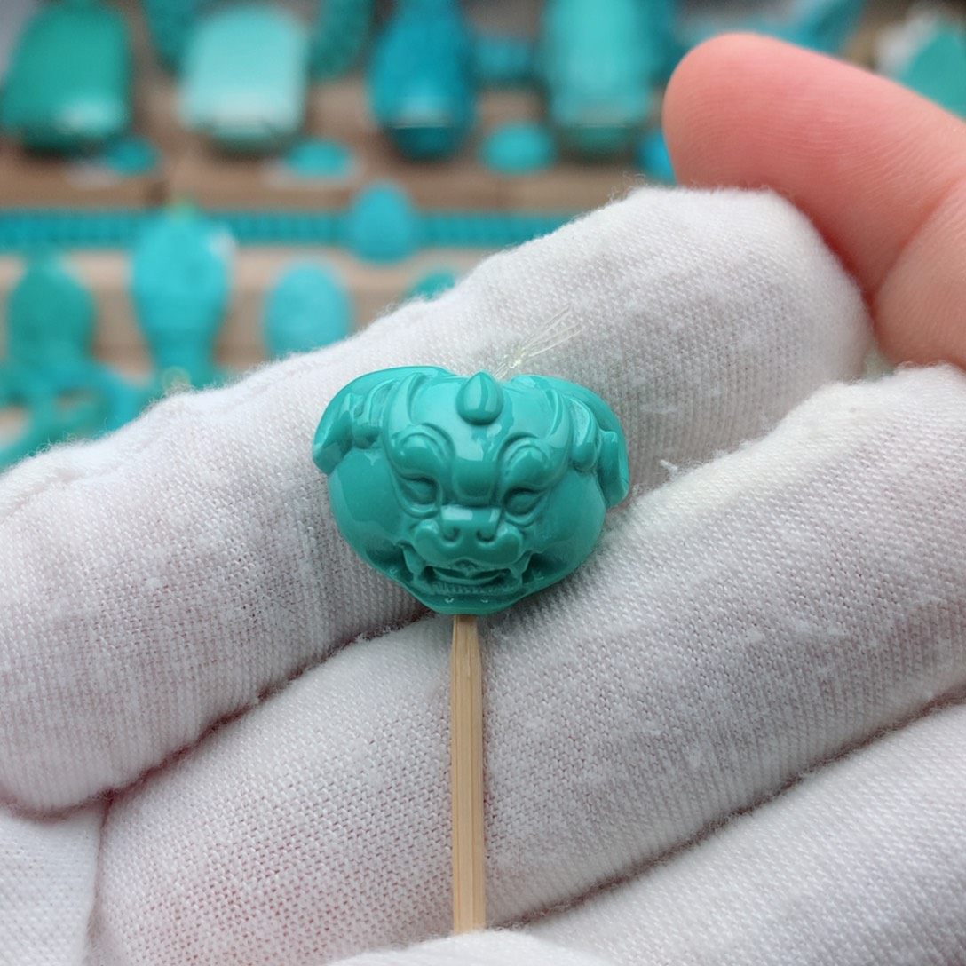 未镶嵌绿松石珠宝奇石3.3克