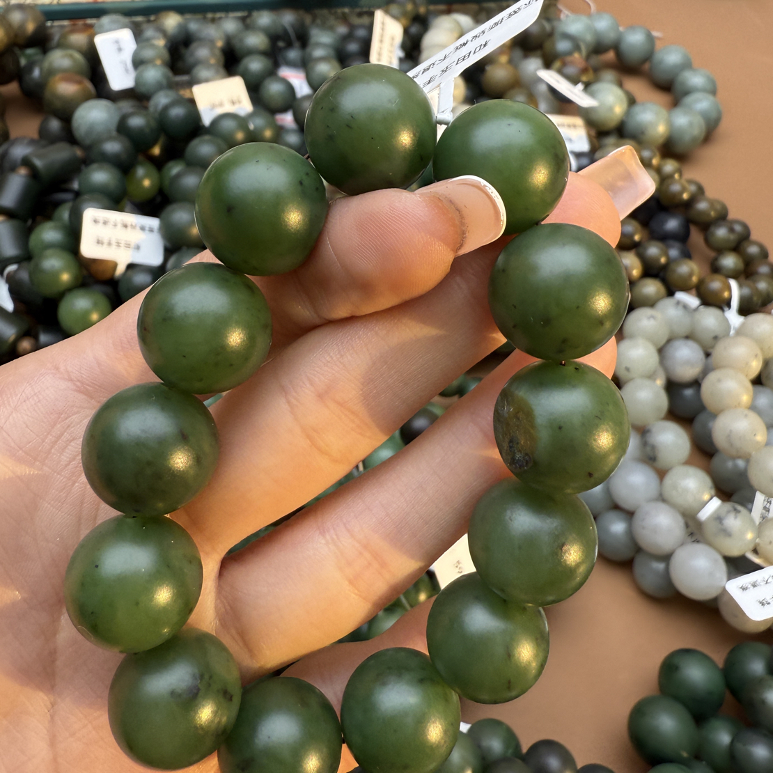 和田玉手串1203z拍一发一