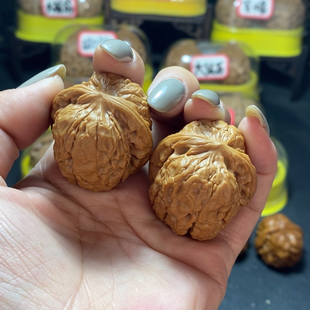 文玩核桃把件27号甲骨纹35尺