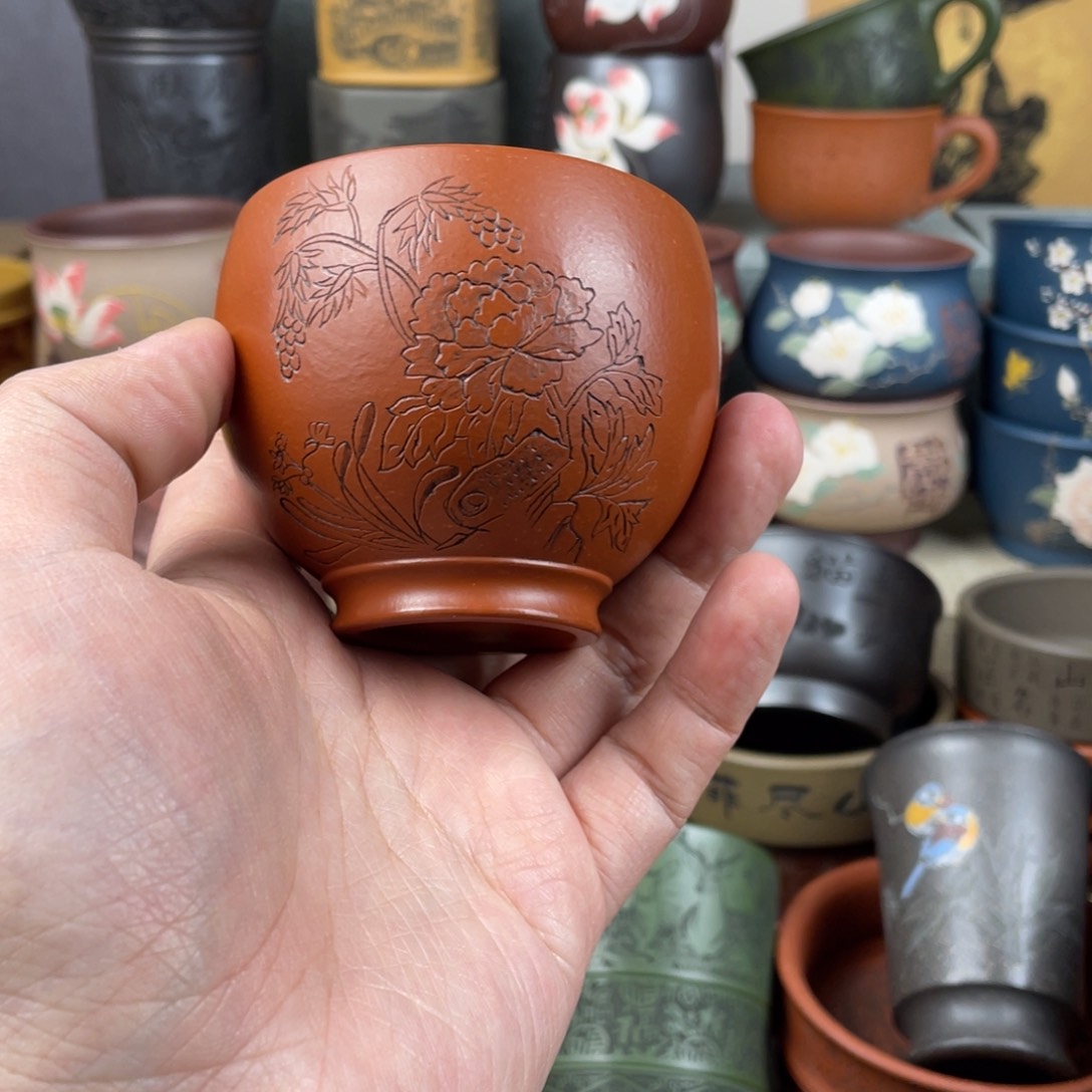 紫砂茶杯紫砂茶杯