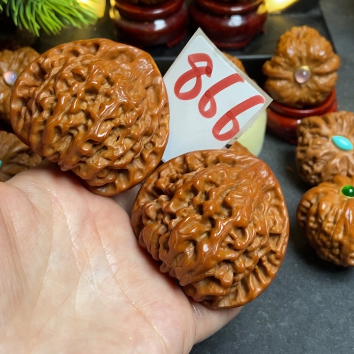 文玩核桃把件51官帽866