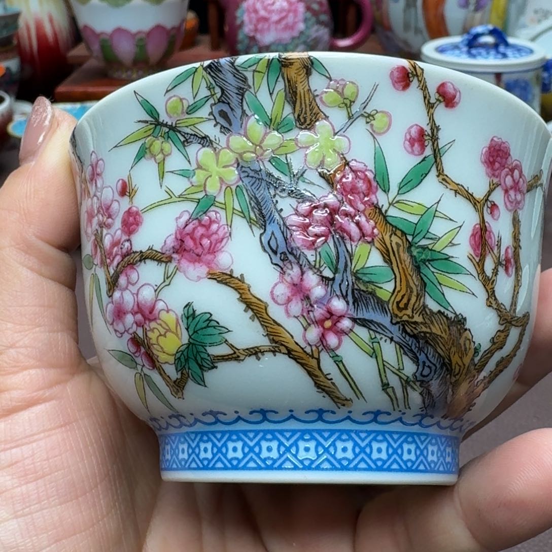 瓷片景德镇仿古手工制作精品展示