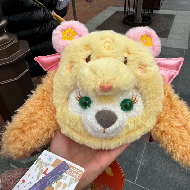 上迪乐园正品七宝系列2025蛇年饼饼零钱包 卡包网红斜跨包潮流