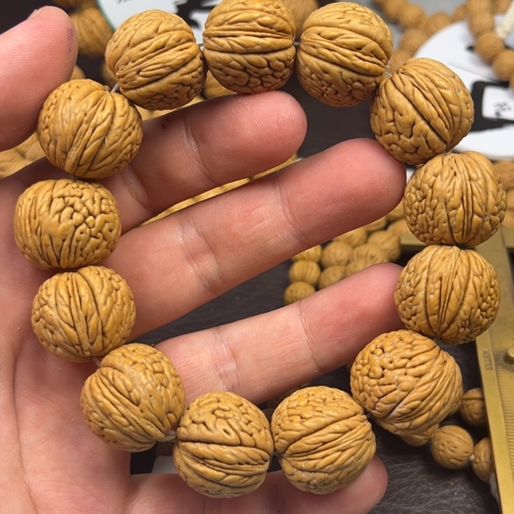 桃核手串22尺寸龙鳞王