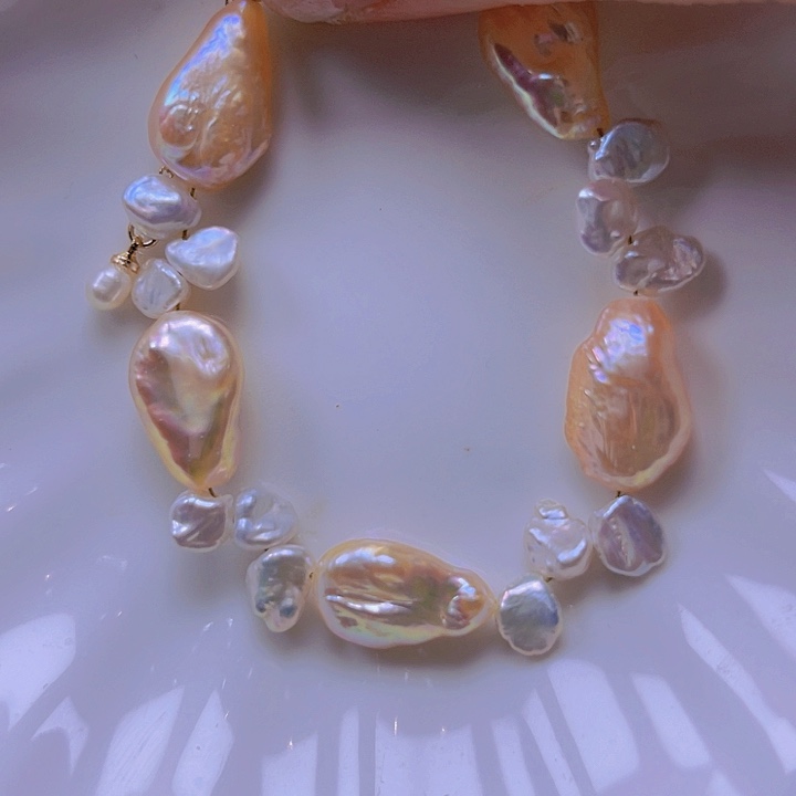 淡水珍珠手绳合金