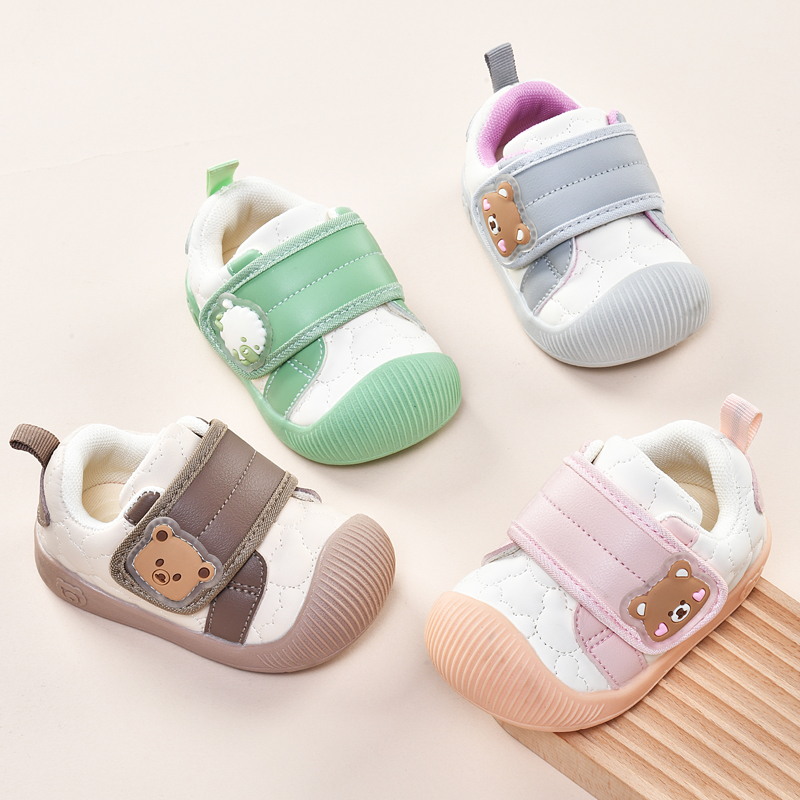 学步鞋女宝宝鞋子春秋季0一1-2岁婴儿鞋软底透气婴幼儿男宝宝鞋子