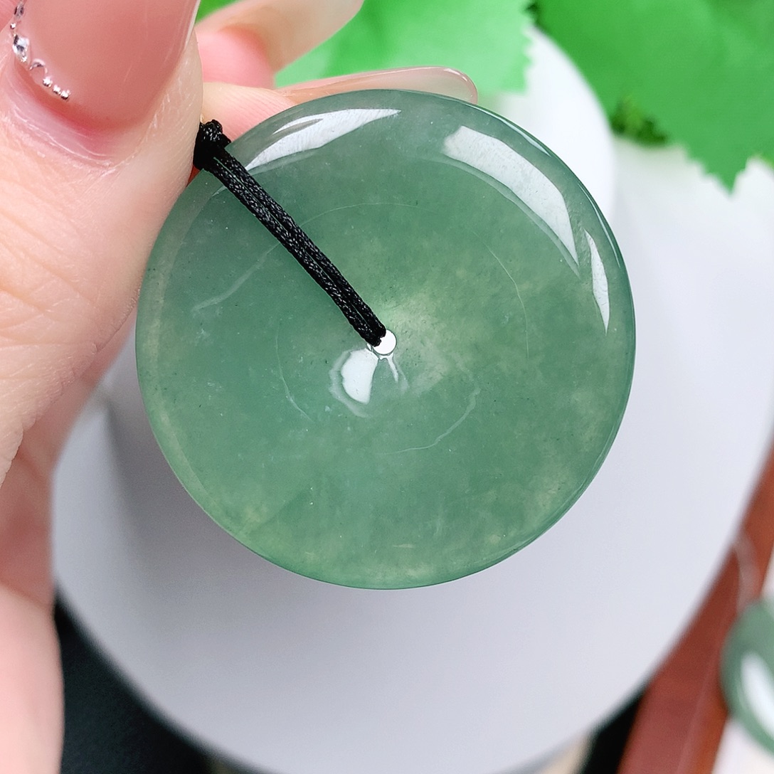 翡翠未镶嵌颈饰平安37-5.7