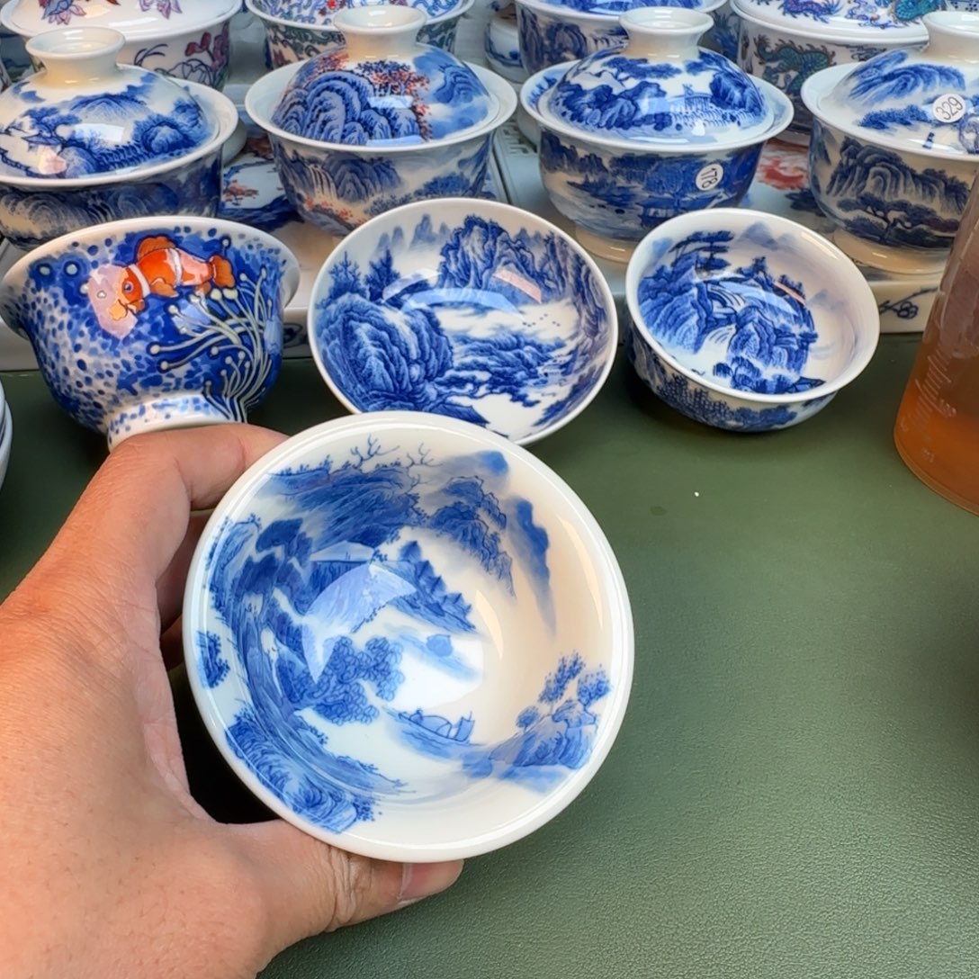 陶纯手工纯手绘茶具367