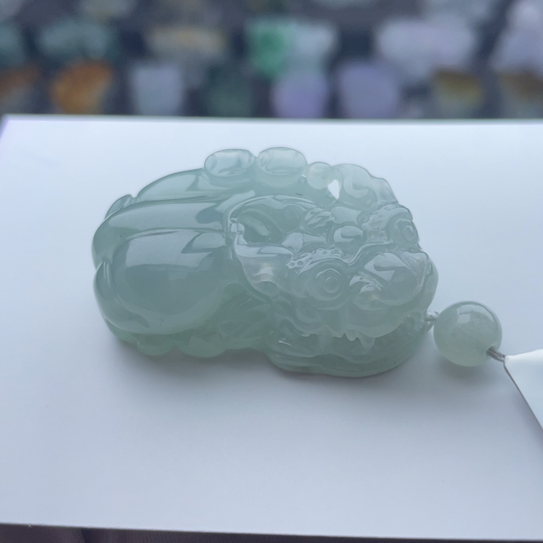 翡翠颈饰未镶嵌貔貅