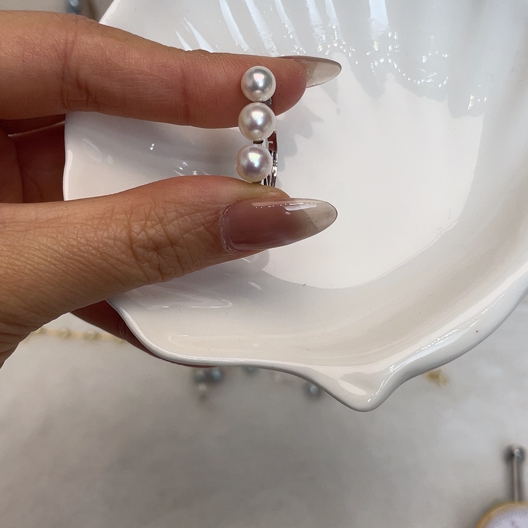 海水珍珠银S925镶嵌戒指