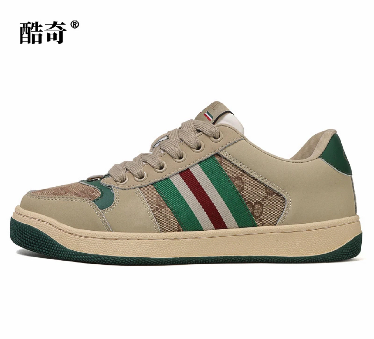 （经典脏脏鞋）新款港风复古轻奢男女休闲时尚百搭真皮休闲板鞋