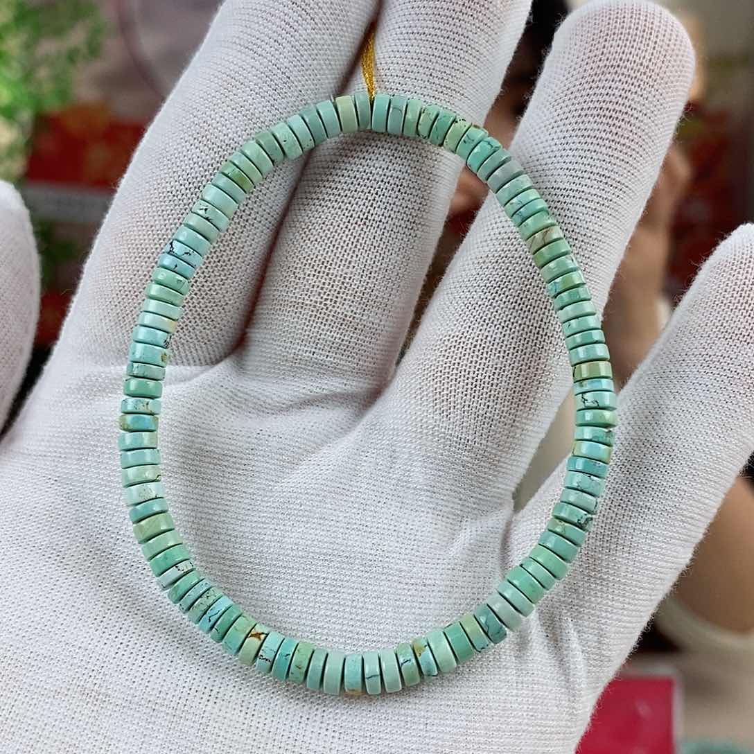 绿松石珠宝奇石银S925镶嵌