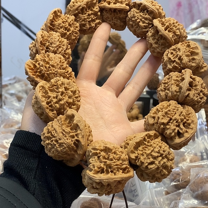 文玩核桃把件46官帽手持