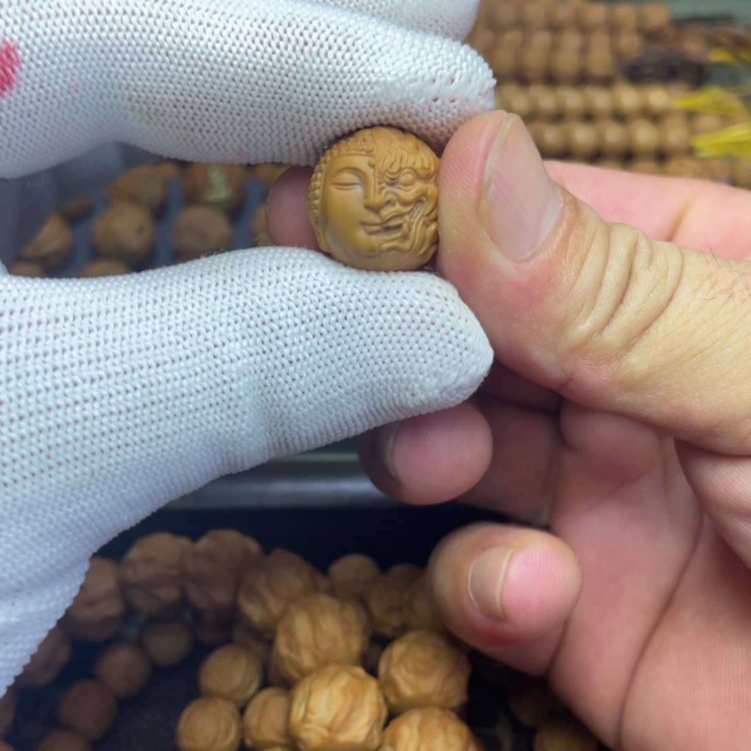 猴头核桃吊坠佛魔一念单颗
