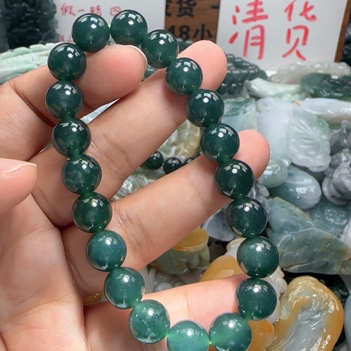 翡翠未镶嵌颈饰保真天然A货翡翠