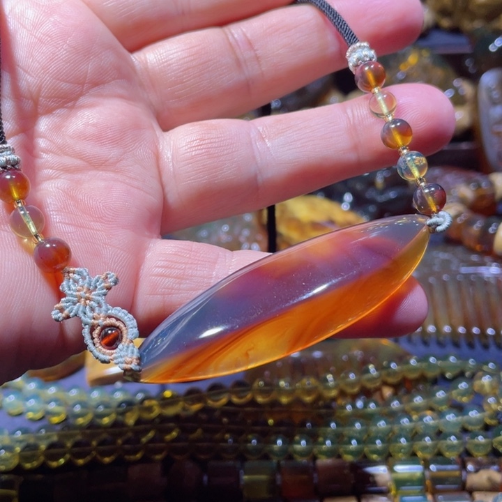 琥珀手链未镶嵌天然