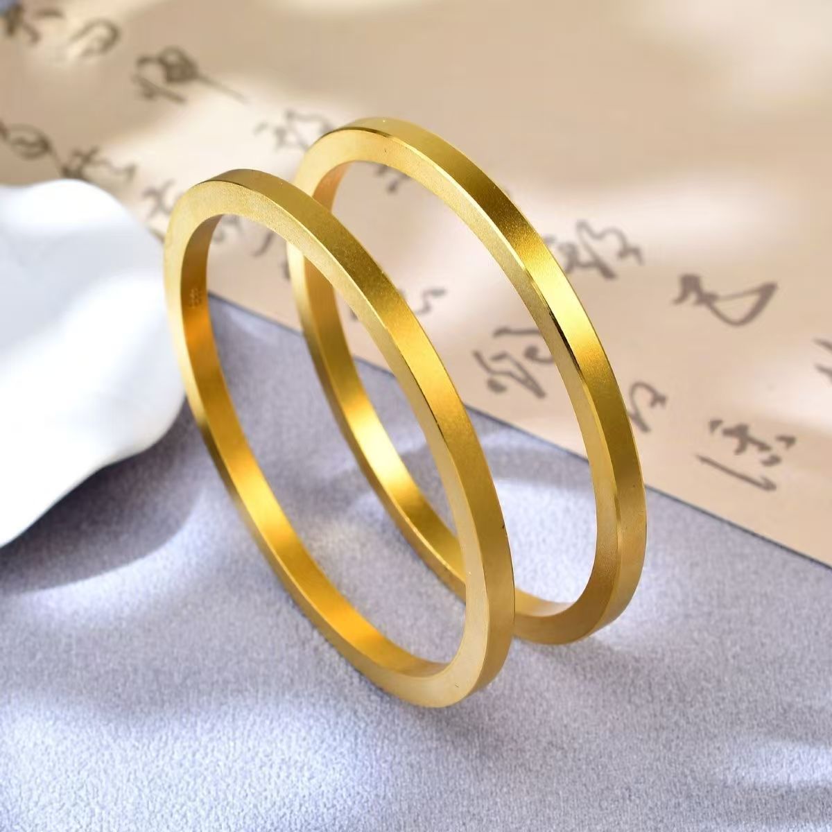 【矿金手作】 四方传承手镯 精工细作 中式百搭 手工时尚