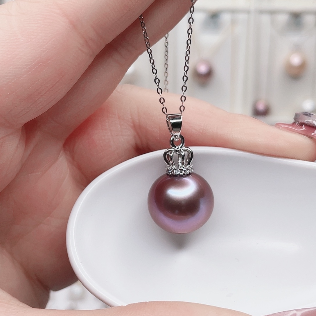 合金淡水珍珠吊坠(赠链)