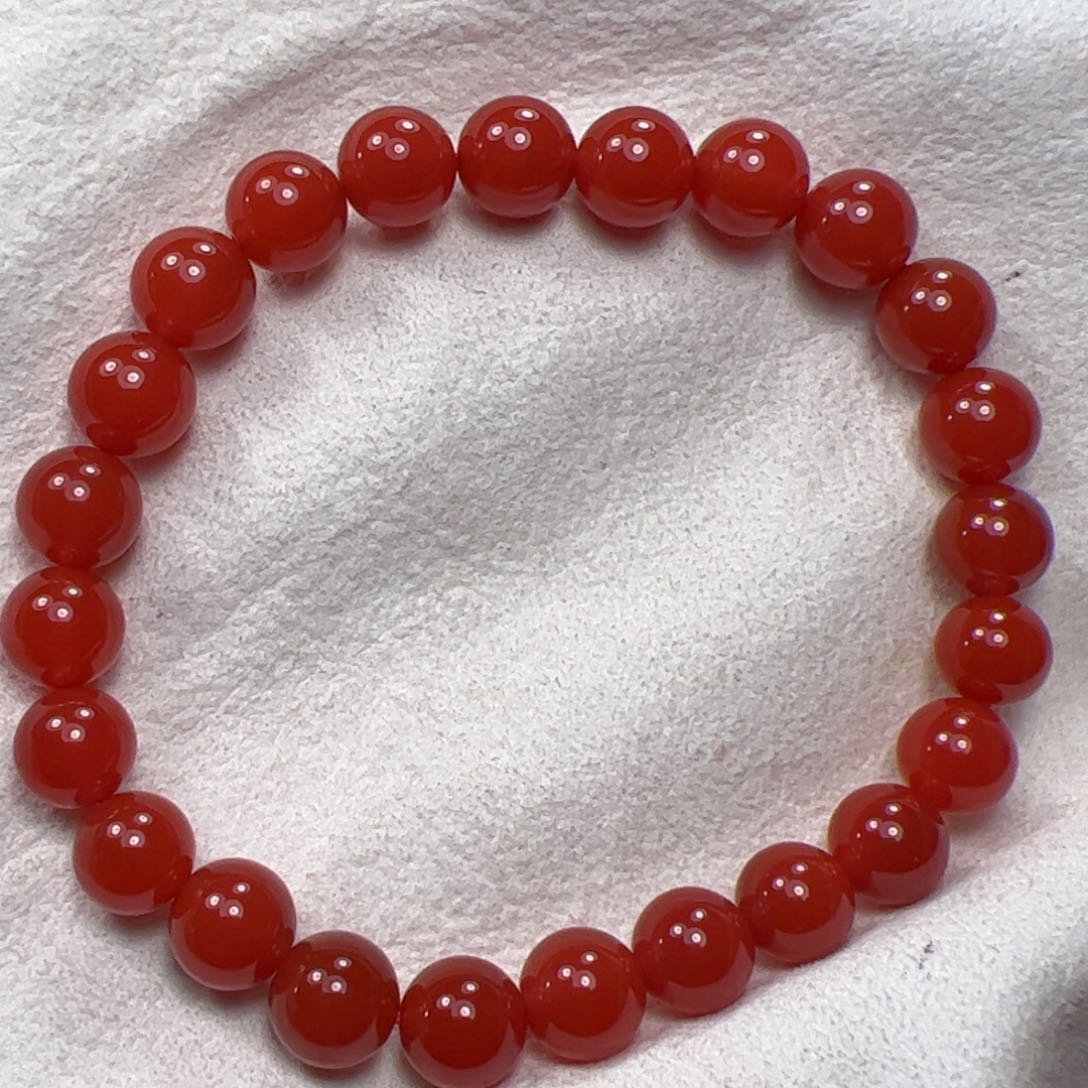 南红玛瑙手串未镶嵌