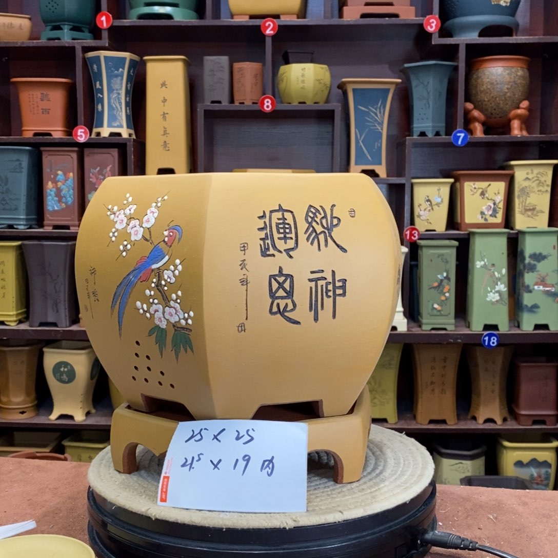 紫砂花盆紫砂花盆
