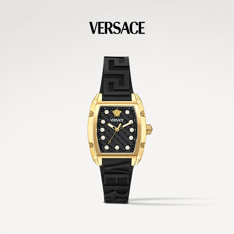 【Versace范思哲】瑞士原装轻奢时尚商务黑金腕表贵气手表VE8K00624
