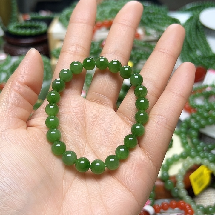 和田玉（碧玉）手链未镶嵌
