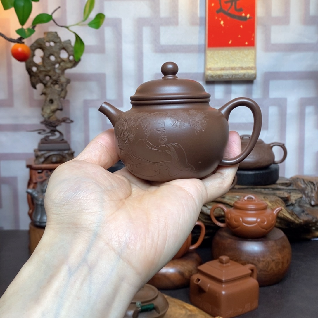 紫砂茶具紫泥莲子