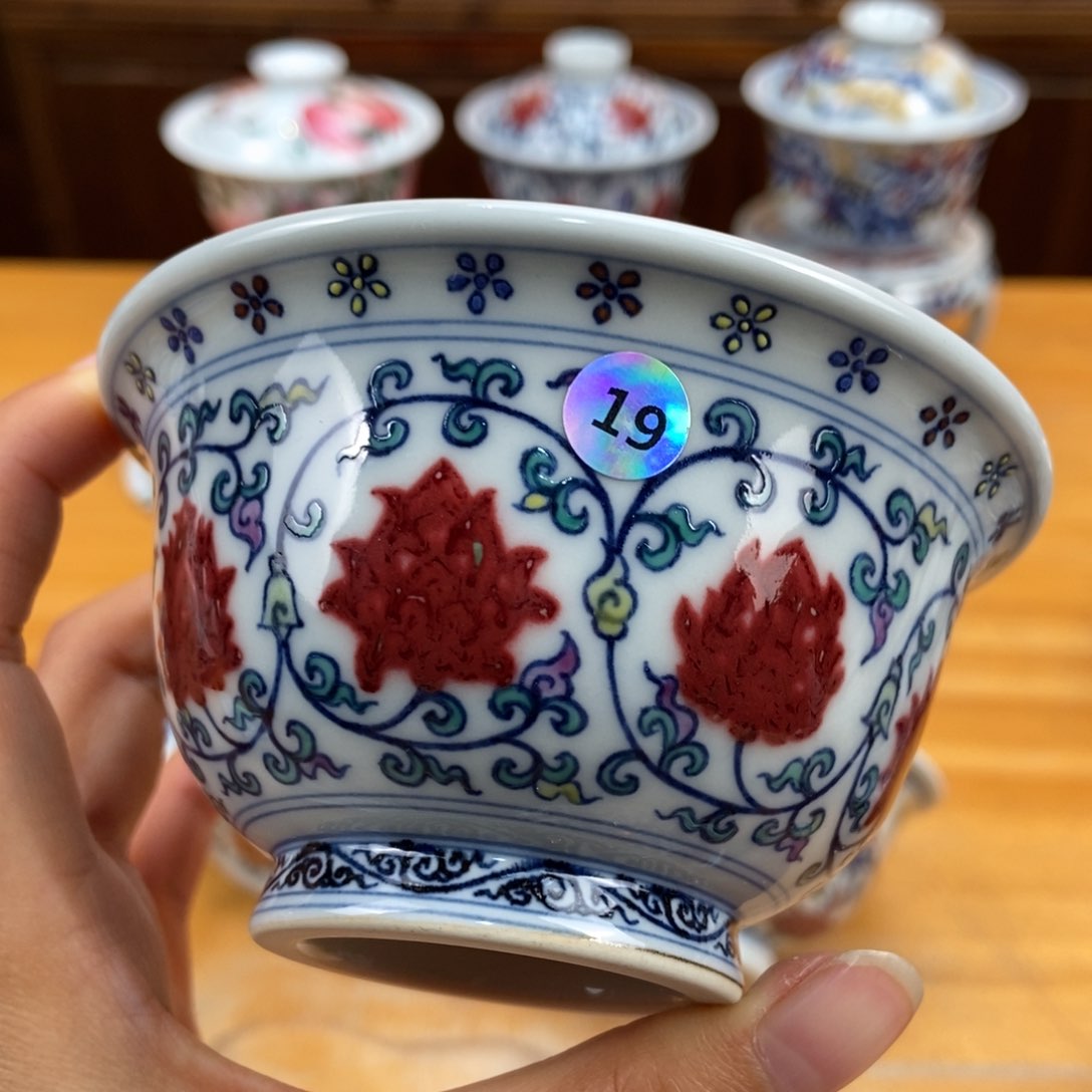 手绘现代茶具非古董