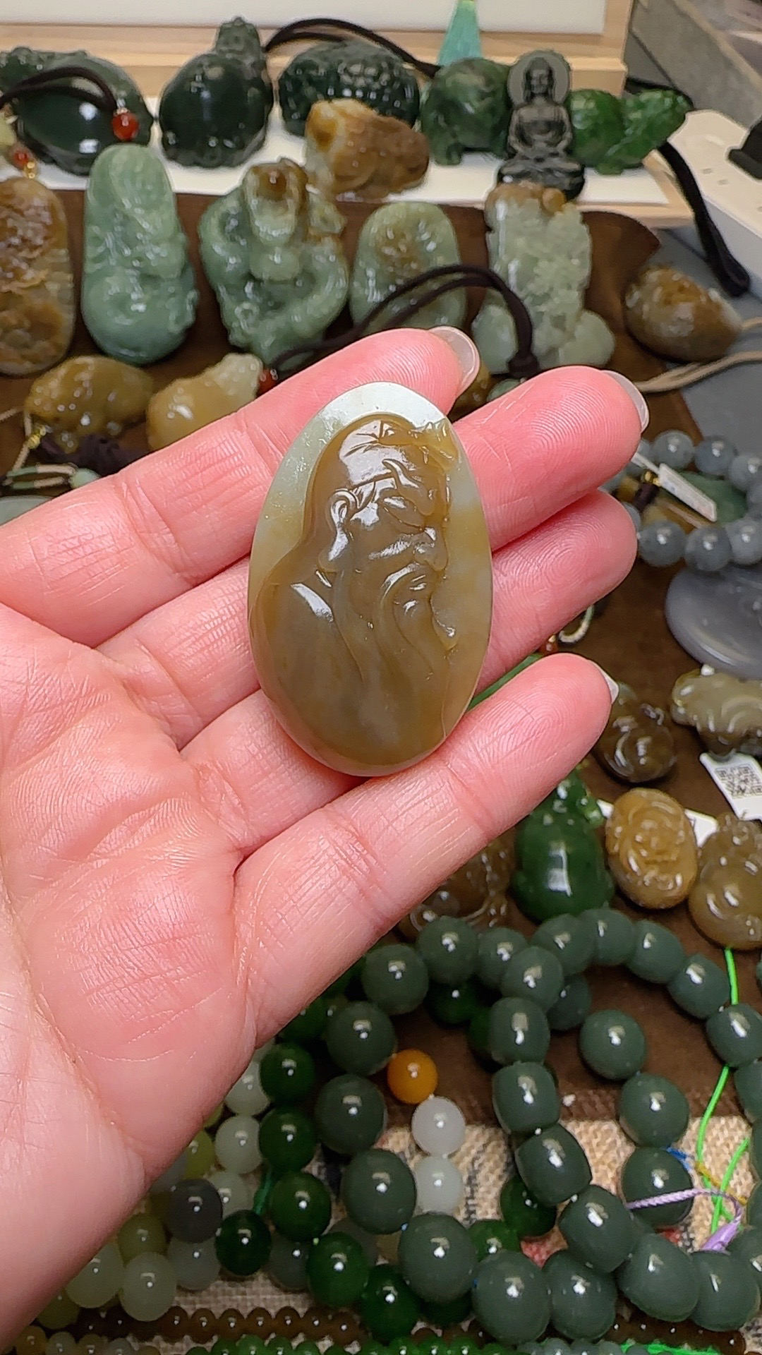 和田玉关公吊坠挂件