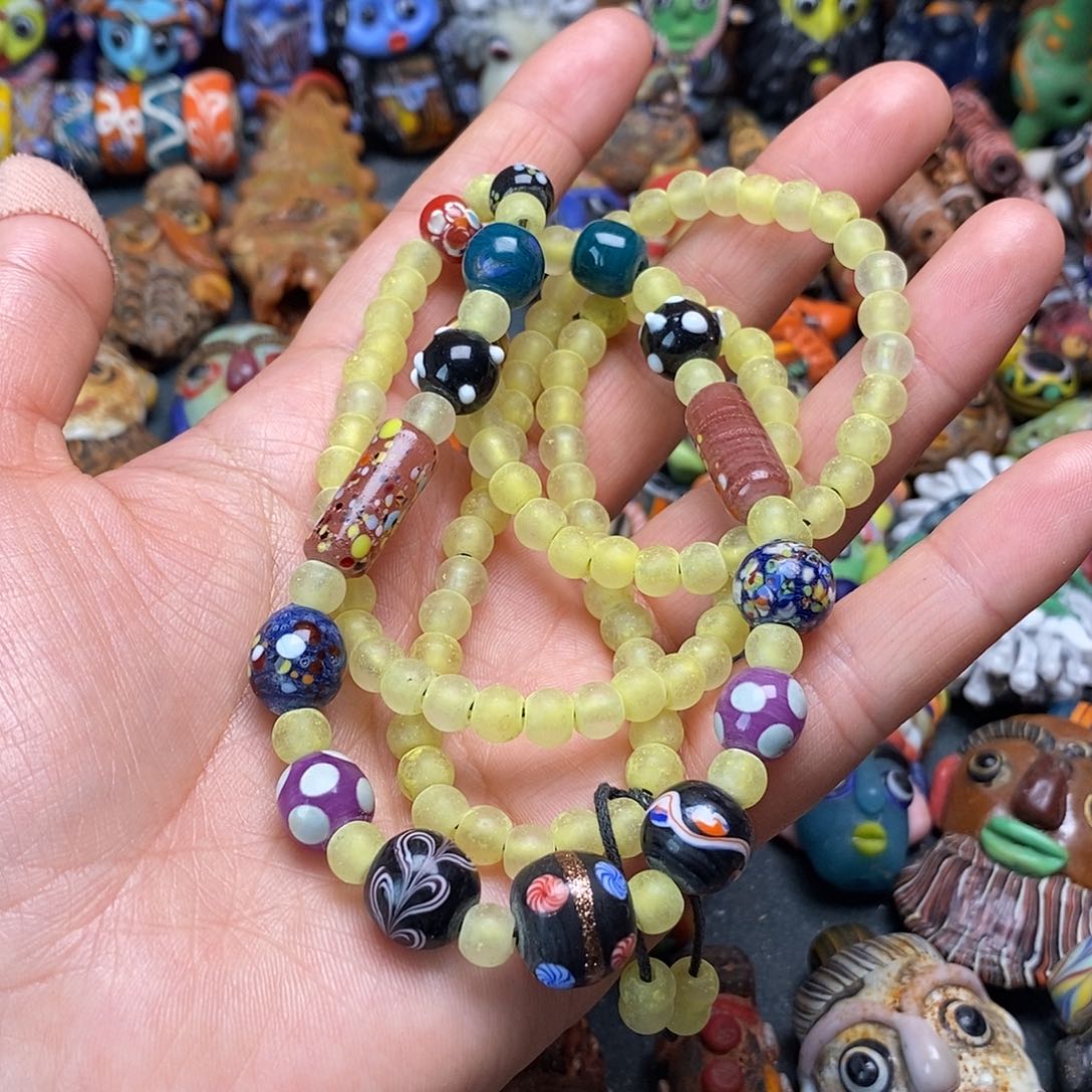 琉璃颈饰新款链子